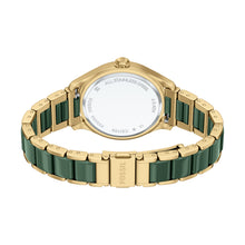 Load image into Gallery viewer, Gilmore 38mm Three-Hand Date Gold-Tone Stainless Steel & Green Ceramic Watch