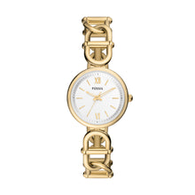 Load image into Gallery viewer, Carlie Three-Hand Gold-Tone Stainless Steel Watch