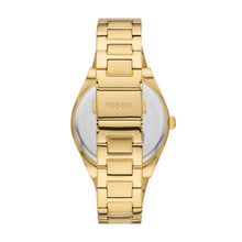 Load image into Gallery viewer, Scarlette Three-Hand Date Gold-Tone Stainless Steel Watch