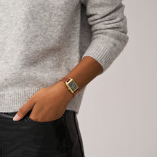 Load image into Gallery viewer, Raquel Three-Hand Date Medium Brown LiteHide™ Leather Watch