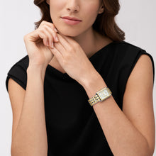 Load image into Gallery viewer, Raquel Three-Hand Date Two-Tone Stainless Steel Watch