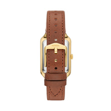 Load image into Gallery viewer, Raquel Three-Hand Date Medium Brown LiteHide™ Leather Watch