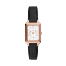 Load image into Gallery viewer, Raquel Three-Hand Date Black LiteHide™ Leather Watch