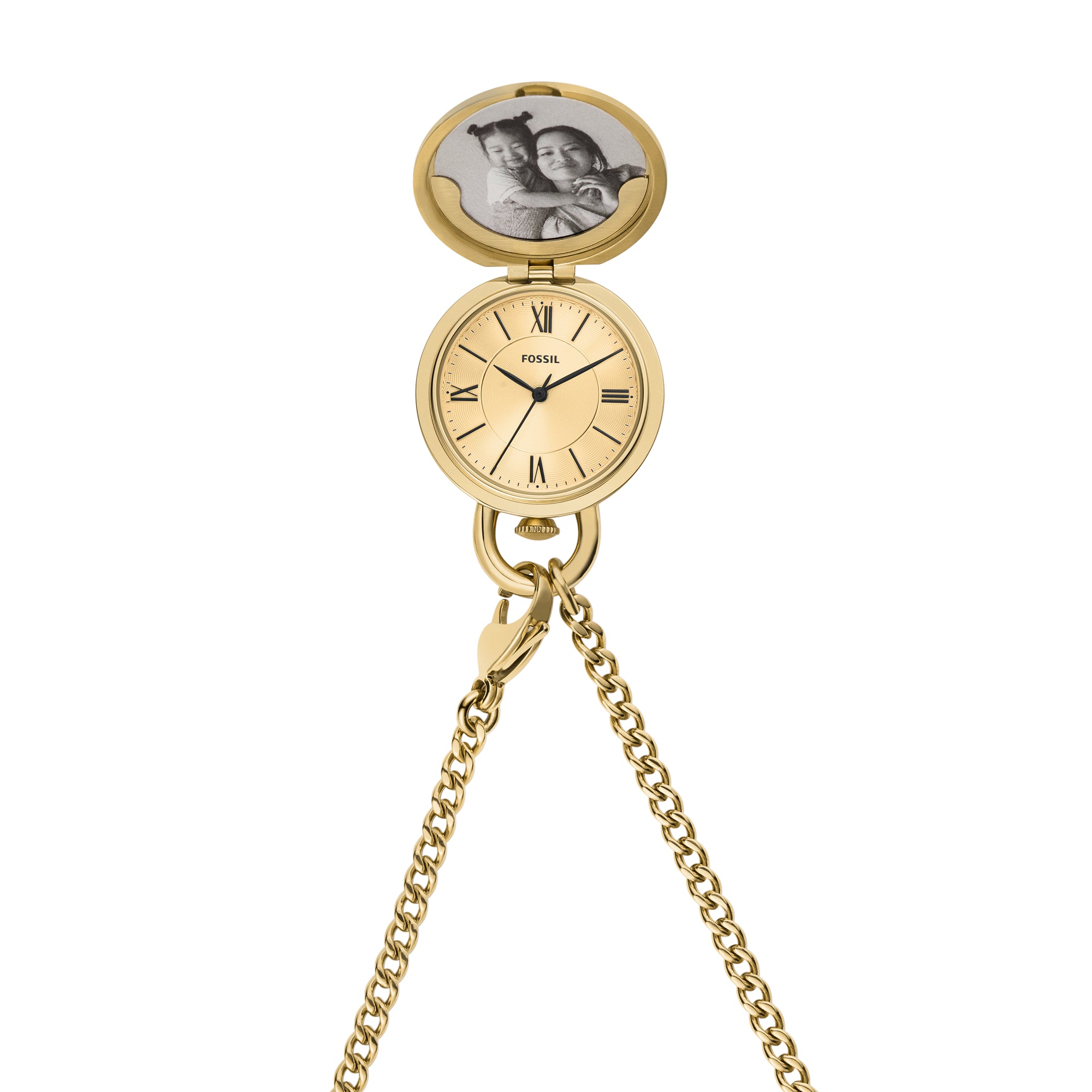 Fossil Jacqueline Three Hand Gold Tone Stainless Steel Watch Locket Fossil Malaysia