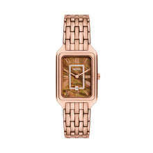 Load image into Gallery viewer, Raquel Three-Hand Date Rose Gold-Tone Stainless Steel Watch