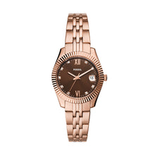 Load image into Gallery viewer, Scarlette Three-Hand Date Rose Gold-Tone Stainless Steel Watch