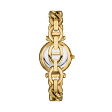 Load image into Gallery viewer, Carlie Three-Hand Gold-Tone Stainless Steel Watch