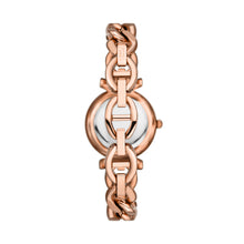 Load image into Gallery viewer, Carlie Three-Hand Rose Gold-Tone Stainless Steel Watch