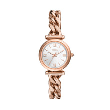 Load image into Gallery viewer, Carlie Three-Hand Rose Gold-Tone Stainless Steel Watch