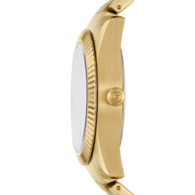 Load image into Gallery viewer, Scarlette Three-Hand Date Gold-Tone Stainless Steel Watch
