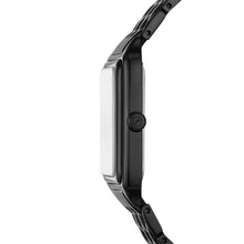 Load image into Gallery viewer, Raquel Three-Hand Date Black Stainless Steel Watch