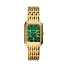 Load image into Gallery viewer, Raquel Three-Hand Date Gold-Tone Stainless Steel Watch