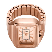 Load image into Gallery viewer, Raquel Watch Ring Two-Hand Rose Gold-Tone Stainless Steel