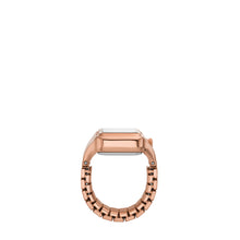 Load image into Gallery viewer, Raquel Watch Ring Two-Hand Rose Gold-Tone Stainless Steel