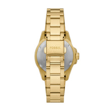 Load image into Gallery viewer, Fossil Blue Dive Three-Hand Gold-Tone Stainless Steel Watch