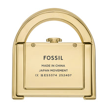 Load image into Gallery viewer, Harwell Three-Hand Gold-Tone Desk Clock