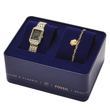 Load image into Gallery viewer, Raquel Three-Hand Date Two-Tone Stainless Steel Watch and Bracelet Set