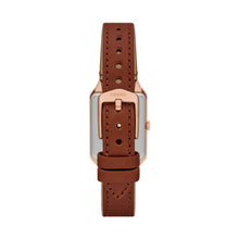 Load image into Gallery viewer, Raquel Three-Hand Date Medium Brown Leather Watch and Bracelet Set