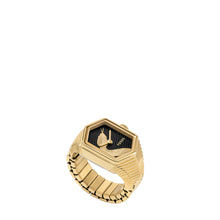 Load image into Gallery viewer, Watch Ring Three-Hand Gold-Tone Stainless Steel