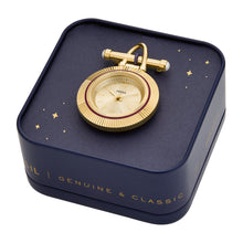 Load image into Gallery viewer, Scarlette Three-Hand Gold-Tone Stainless Steel Watch Brooch