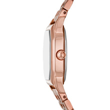 Load image into Gallery viewer, Harlow Three-Hand Rose Gold-Tone Stainless Steel Watch
