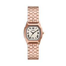 Load image into Gallery viewer, Harlow Three-Hand Rose Gold-Tone Stainless Steel Watch