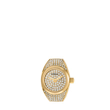 Load image into Gallery viewer, Watch Ring Three-Hand Gold-Tone Stainless Steel