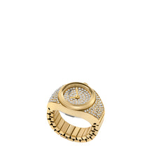 Load image into Gallery viewer, Watch Ring Three-Hand Gold-Tone Stainless Steel