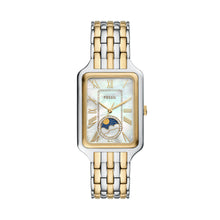 Load image into Gallery viewer, Raquel Sun Moon Multifunction Two-Tone Stainless Steel Watch