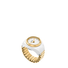 Load image into Gallery viewer, Watch Ring Two-Hand Gold-Tone Stainless Steel