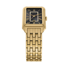 Load image into Gallery viewer, Raquel Three-Hand Date Gold-Tone Stainless Steel Watch