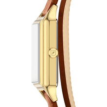 Load image into Gallery viewer, Raquel Three-Hand Date Brown Leather Watch