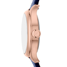 Load image into Gallery viewer, Gilmore Three-Hand Navy Leather Watch
