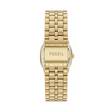 Load image into Gallery viewer, Harlow Three-Hand Gold-Tone Stainless Steel Watch
