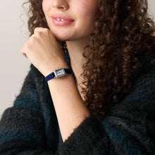 Load image into Gallery viewer, Raquel Two-Hand Blue Velvet Watch