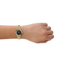 Load image into Gallery viewer, Carlie Three-Hand Gold-Tone Stainless Steel Watch
