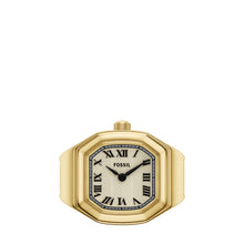 Load image into Gallery viewer, Harlow Watch Ring Two-Hand Gold-Tone Stainless Steel Watch