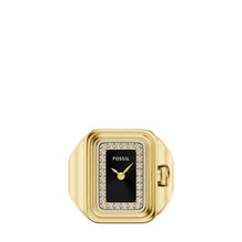 Load image into Gallery viewer, Raquel Watch Ring Two-Hand Gold-Tone Stainless Steel Watch