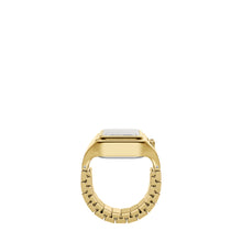Load image into Gallery viewer, Raquel Watch Ring Two-Hand Gold-Tone Stainless Steel Watch