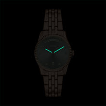Load image into Gallery viewer, Scarlette Three-Hand Day-Date Rose Gold-Tone Stainless Steel Watch