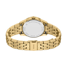 Load image into Gallery viewer, Scarlette Three-Hand Day-Date Gold-Tone Stainless Steel Watch
