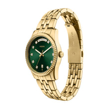 Load image into Gallery viewer, Scarlette Three-Hand Day-Date Gold-Tone Stainless Steel Watch