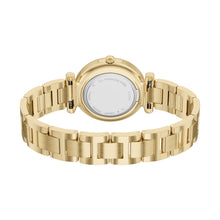 Load image into Gallery viewer, Carlie Three-Hand Gold-Tone Stainless Steel Watch