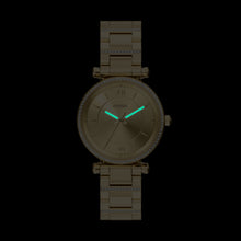 Load image into Gallery viewer, Carlie Three-Hand Gold-Tone Stainless Steel Watch
