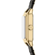 Load image into Gallery viewer, Raquel Mini Three-Hand Black Leather Watch