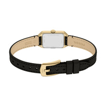 Load image into Gallery viewer, Raquel Mini Three-Hand Black Leather Watch