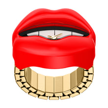 Load image into Gallery viewer, Watch Ring Two-Hand Gold-Tone Stainless Steel