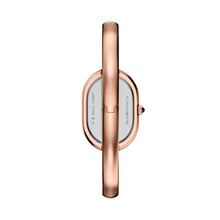 Load image into Gallery viewer, Sloan Three-Hand Rose Gold-Tone Stainless Steel Watch Bangle