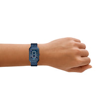 Load image into Gallery viewer, Raquel Three-Hand Navy Stainless Steel Watch