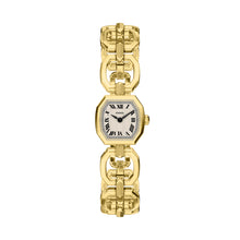 Load image into Gallery viewer, Harlow Mini Two-Hand Gold-Tone Stainless Steel Watch
